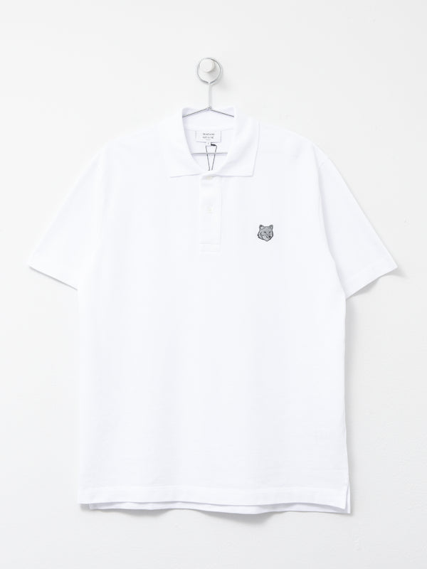 BOLD FOX HEAD PATCH COMFORT POLO_WHITE P100